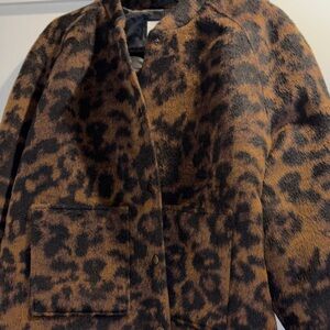 Leopard Print Women's Coat